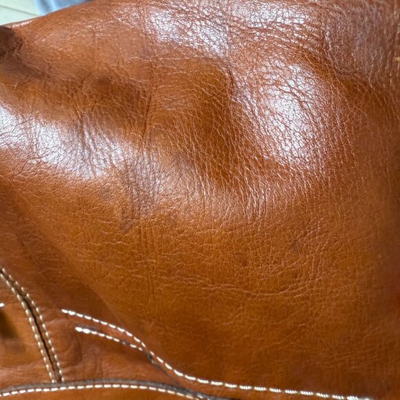 Patricia Nash Leather Western Coastal Cowgirl Ergo Studded Bag Brown Boho - Picture 14 of 14